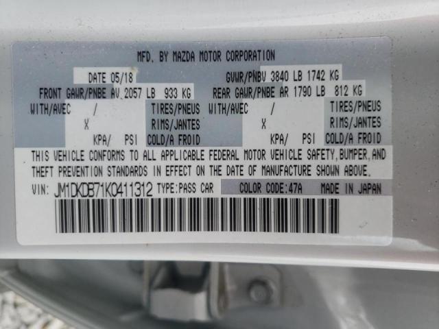 2019 MAZDA CX-3 JM1DKDB71K0411312