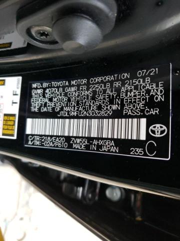 2022 TOYOTA PRIUS LE JTDL9MFU2N3032829