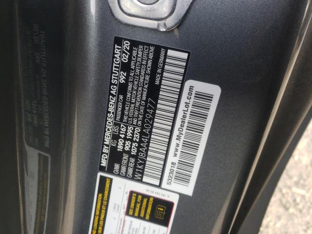 2020 MERCEDES-BENZ CPE230SL W1KYJ8AA4LA029477