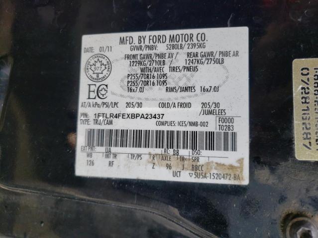 2011 FORD RANGER SUP 1FTLR4FEXBPA23437