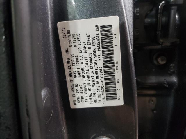 2012 HONDA ACCORD LXP 1HGCP2F40CA101960