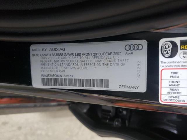2016 AUDI S6 PREMIUM WAUF2AFC9GN181573