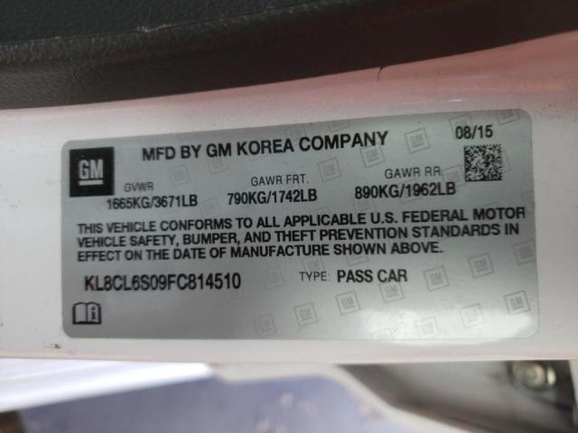 2015 CHEVROLET SPARK EV 2 KL8CL6S09FC814510