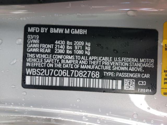 2020 BMW M2 COMPETI WBS2U7C06L7D82768