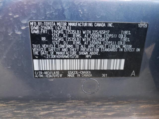 2010 TOYOTA RAV4 LIMIT - 2T3DK4DV8AW015738