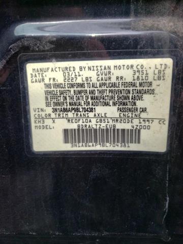 2011 NISSAN SENTRA 2.0 3N1AB6AP9BL704381