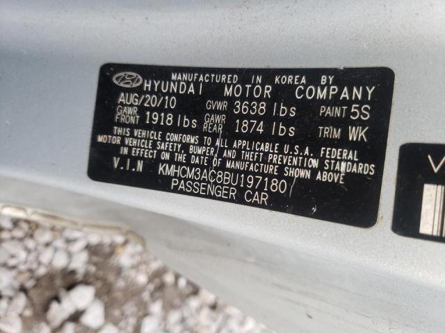 2011 HYUNDAI ACCENT GL KMHCM3AC8BU197180