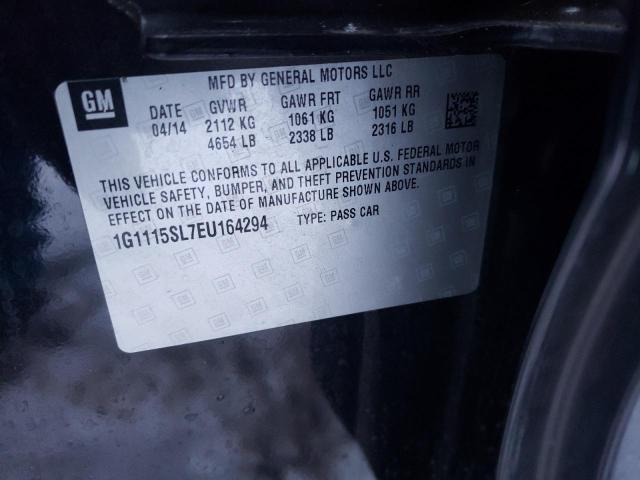 1G1115SL7EU164294 Chevrolet Impala Lt 2014. Фото: 9
