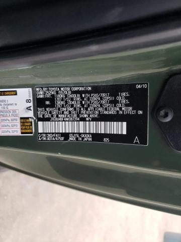 2010 TOYOTA FJ CRUISER JTEBU4BF4AK087294