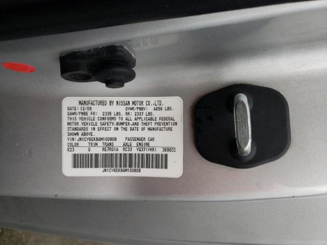 2010 INFINITI G37 BASE JN1CV6EK8AM100808