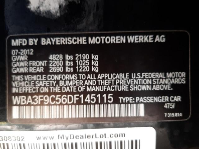 2013 BMW ACTIVEHYBR WBA3F9C56DF145115