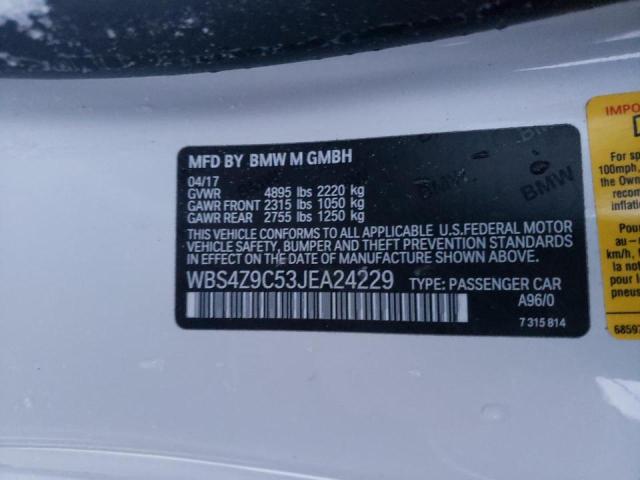2018 BMW M4 WBS4Z9C53JEA24229