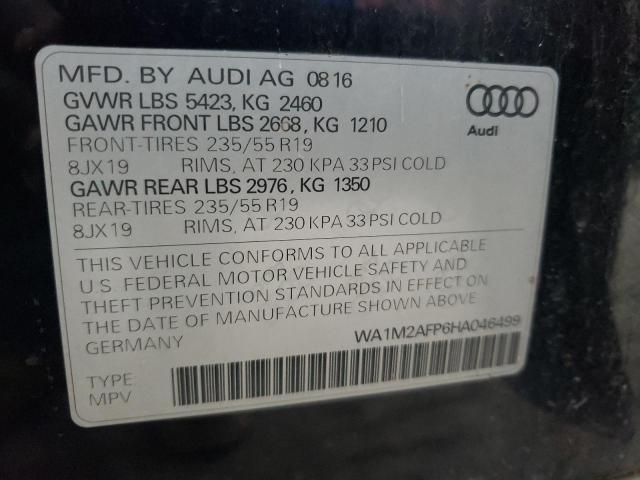 VIN WA1M2AFP6HA046499 2017 Audi Q5, Premium Plus no.10