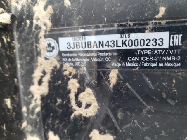 2020 CAN-AM DEFENDER M 3JBUBAN43LK000233