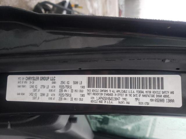 2011 JEEP LIBERTY SP 1J4PN2GK4BW519047