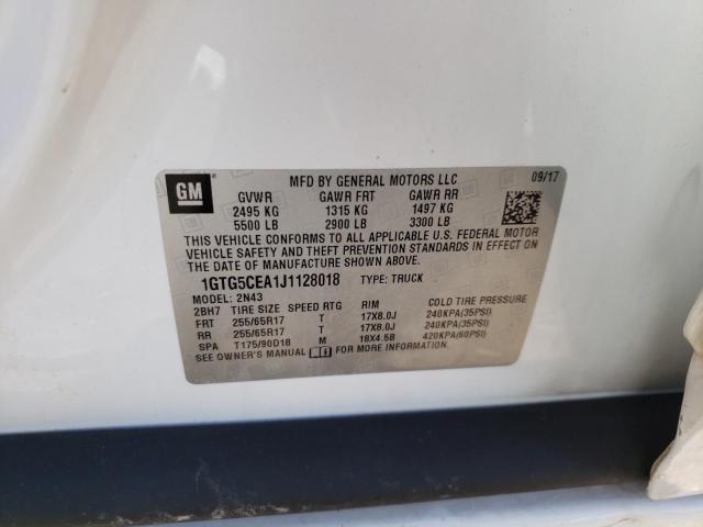 2018 GMC CANYON SLE 1GTG5CEA1J1128018