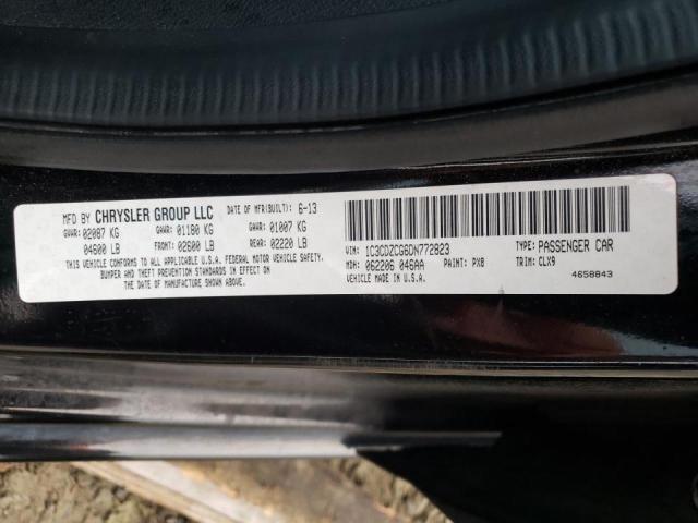 2013 DODGE AVENGER SX 1C3CDZCG6DN772823