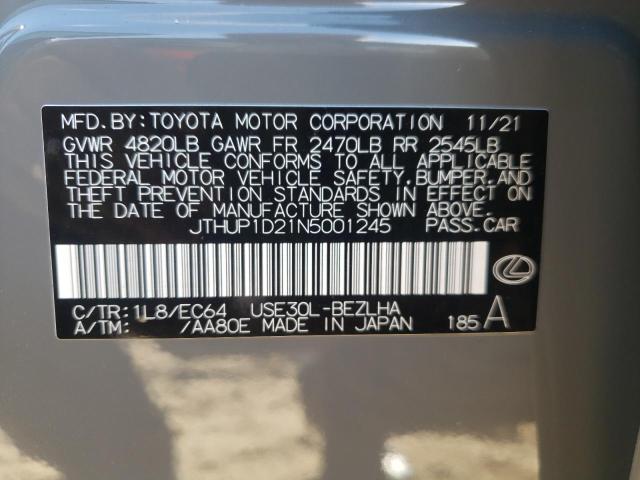 2022 LEXUS IS500 JTHUP1D21N5001245