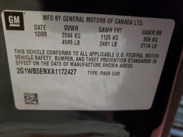 2010 CHEVROLET IMPALA LT - 2G1WB5ENXA1172427