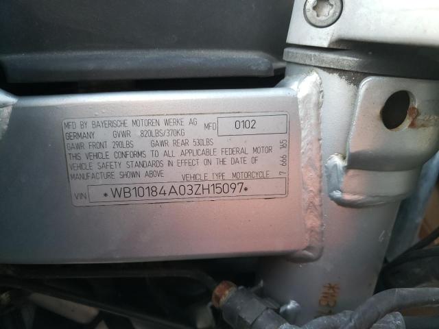 2003 BMW F650 CS WB10184A03ZH15097
