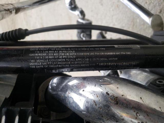 2012 HARLEY-DAVIDSON FLSTC HERI 1HD1BWV16CB027567