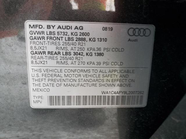 2020 AUDI SQ5 PRESTI WA1C4AFY9L2007262