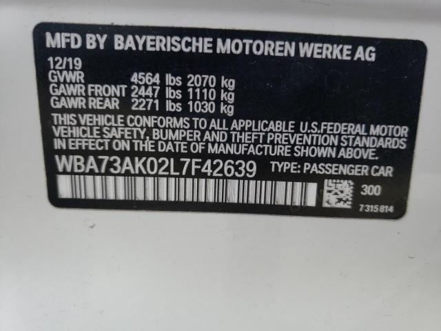 2020 BMW 228XI WBA73AK02L7F42639