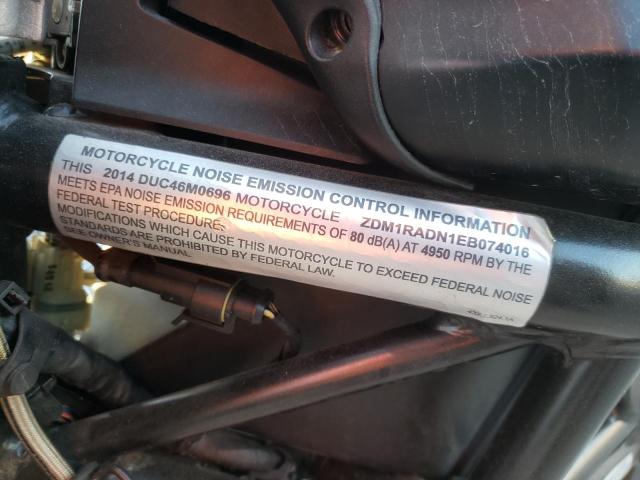 2014 DUCATI MONSTER 69 ZDM1RADN1EB074016