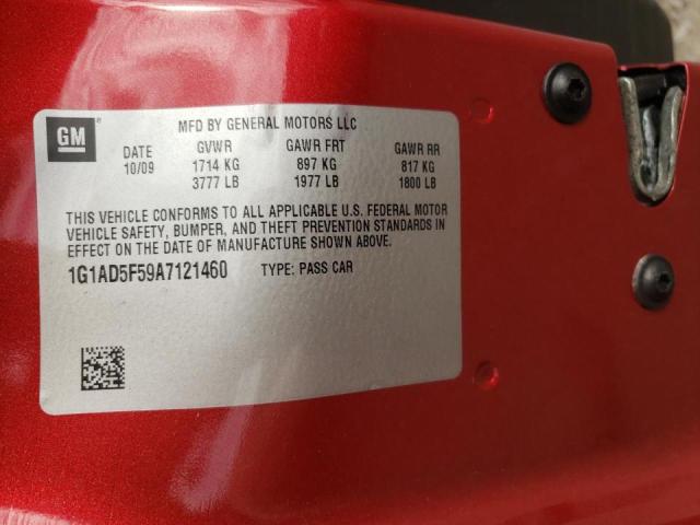 2010 CHEVROLET COBALT 1LT 1G1AD5F59A7121460