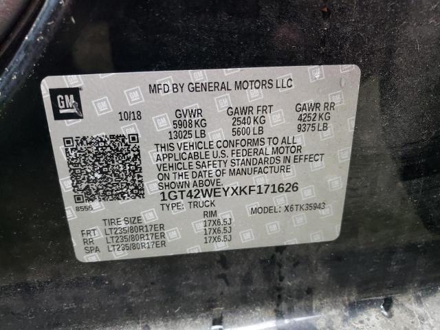 2019 GMC SIERRA3500 1GT42WEYXKF171626