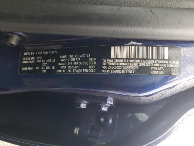 2016 FIAT 500X TREKK ZFBCFXCT2GP376018
