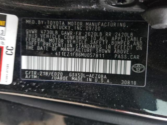 2021 TOYOTA AVALON NIG 4T1EZ1FB6MU057811