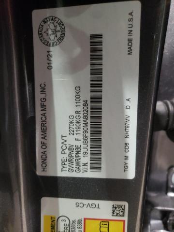 2021 ACURA TLX PLATIN 19UUB6F90MA802084