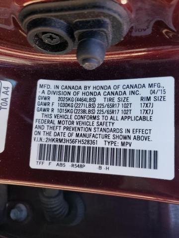 2015 HONDA CRV 2HKRM3H56FH528361