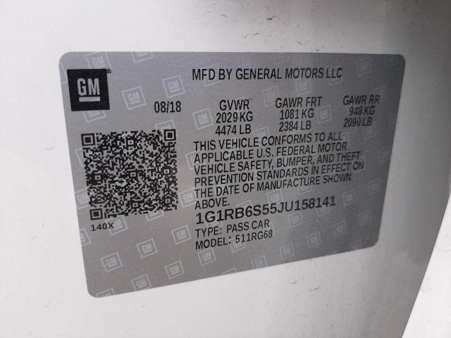 2018 CHEVROLET VOLT PREMI 1G1RB6S55JU158141