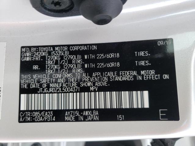 2020 LEXUS NX 300H JTJGJRDZ2L5004371