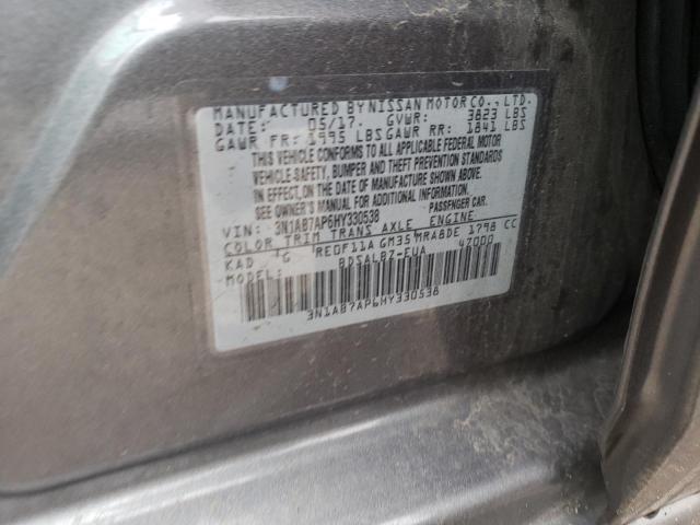 3N1AB7AP6HY330538 Nissan Sentra S 2017. Фото: 9