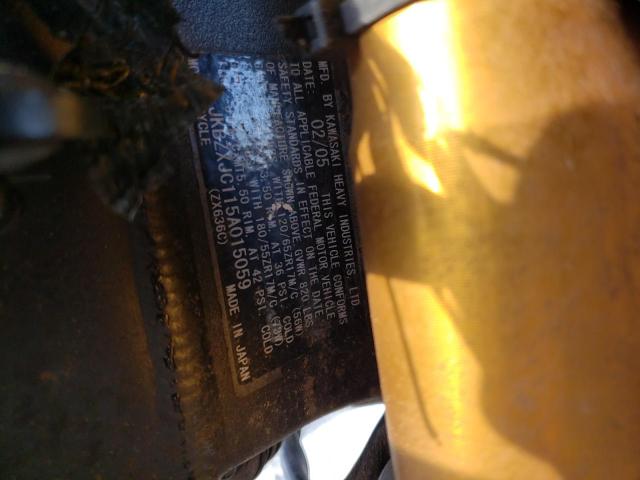 2005 KAWASAKI ZX636 C1 JKBZXJC115A015059