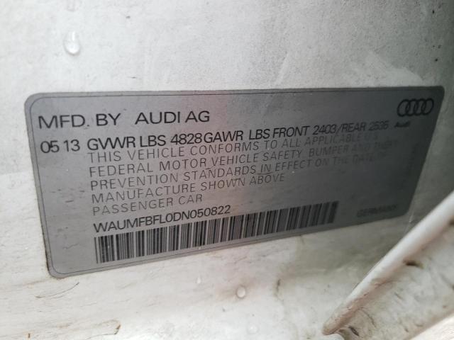2013 AUDI A4 PRESTIG WAUMFBFL0DN050822