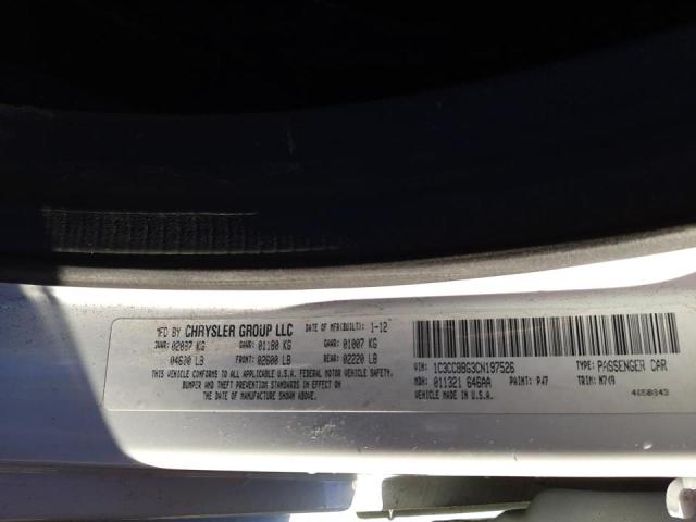 2012 CHRYSLER 200 TOURIN 1C3CCBBG3CN197526