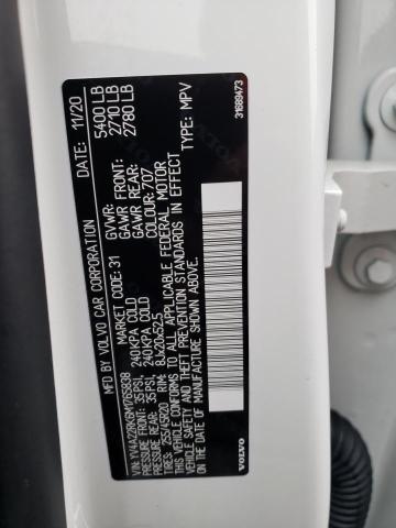 2021 VOLVO XC60 T6 MO YV4A22RK6M1765838