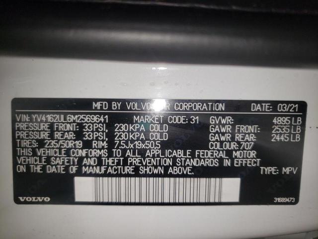 2021 VOLVO XC40 T5 IN YV4162UL6M2569641