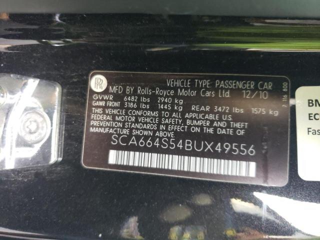 2011 ROLLS-ROYCE GHOST SCA664S54BUX49556