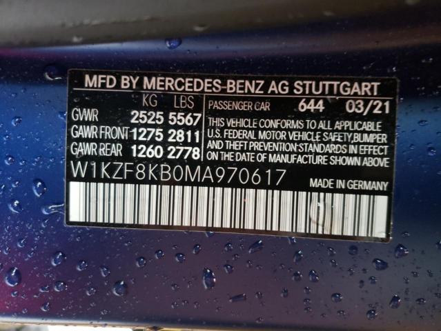 2021 MERCEDES-BENZ E 63 AMG-S W1KZF8KB0MA970617