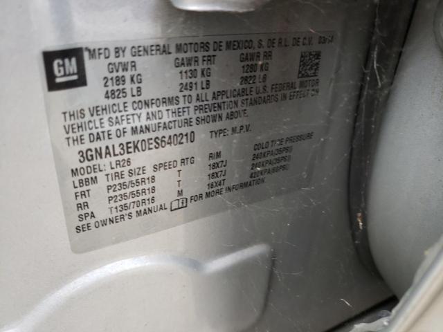 2014 CHEVROLET CAPTIVA SP 3GNAL3EK0ES640210