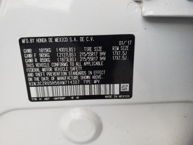 2017 HONDA HR-V 3CZRU5H56HM714307