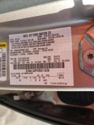 2018 LINCOLN MKZ PREMIE 3LN6L5A94JR611626
