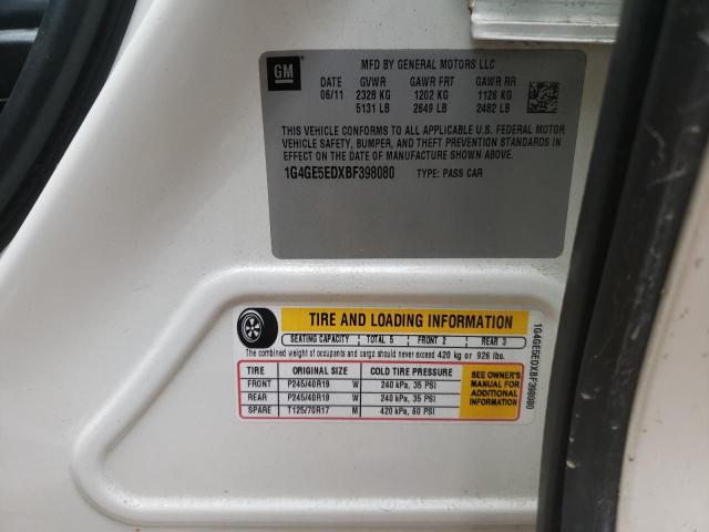 2011 BUICK LACROSSE C 1G4GE5EDXBF398080
