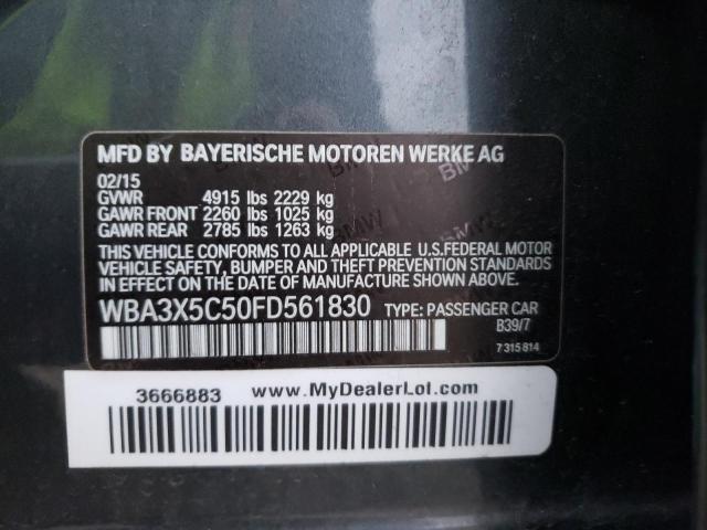 2015 BMW 328 XIGT WBA3X5C50FD561830