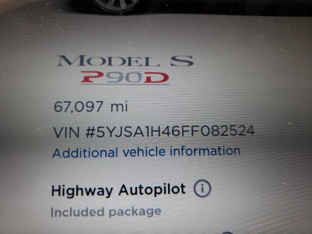 2015 TESLA MODEL S P8 5YJSA1H46FF082524